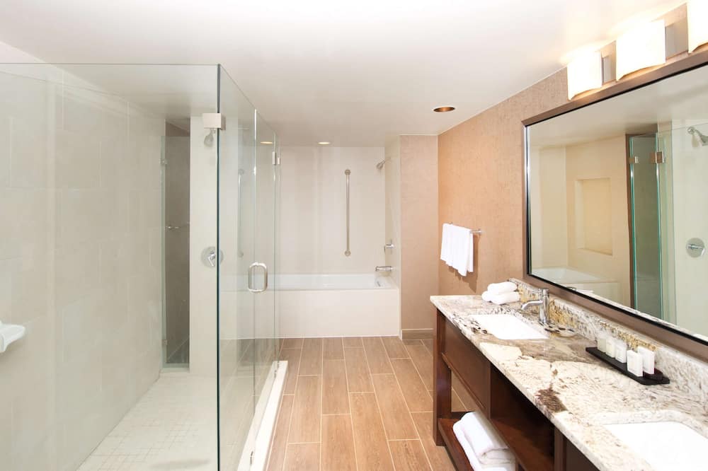 エンバシー スイーツ バイ ヒルトン シンシナティ ノースイースト ブルー アッシュ 写真