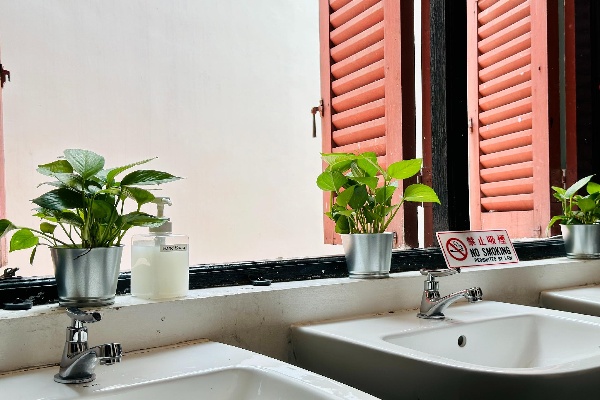 リュックサック イン テンプル ストリート 写真