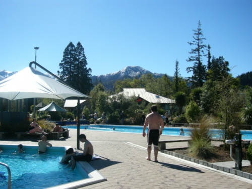 ニュージーランドの温泉地　ハンマー・スプリングス