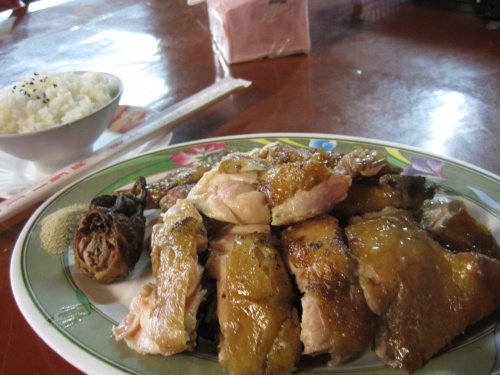 2012 台南・關子嶺温泉 雨の中、泥を塗って露店風呂に入って原始鶏を食ってきました！