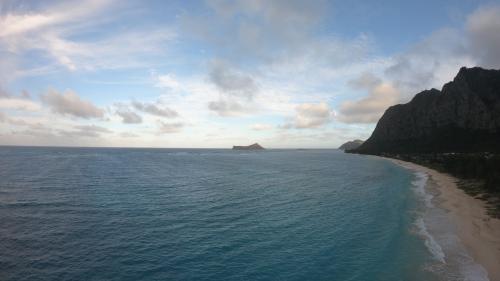 オアフ島 少し一人旅、少し家族旅行、運転して、ドローン飛ばして。