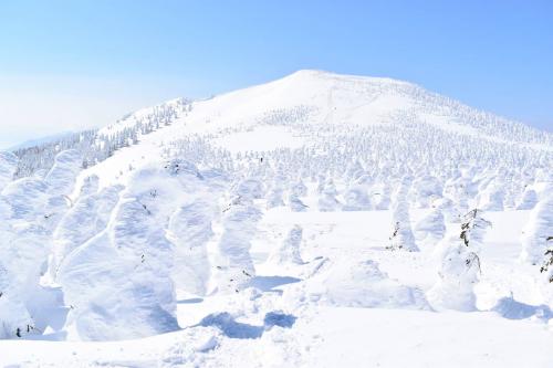 2月の西吾妻山　樹氷・スノーモンスターの絶景