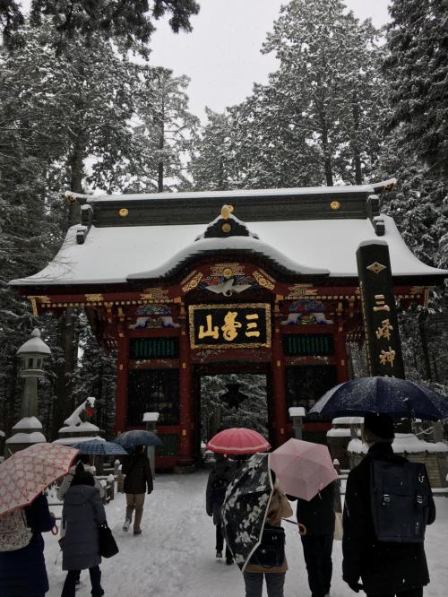 まさかの雪の中三峯神社へ！はとバスツアー
