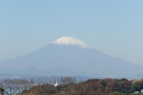 鎌倉広町緑地・富士見坂から見る富士山－2018年秋