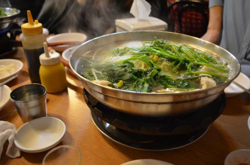 晩秋のソウルで、焼き肉や鱈鍋