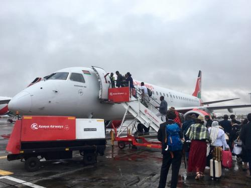 ケニア航空のマヨットまでのフライトとパマンジのAirbnb。