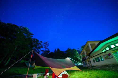 日光湯元キャンプ場で星。