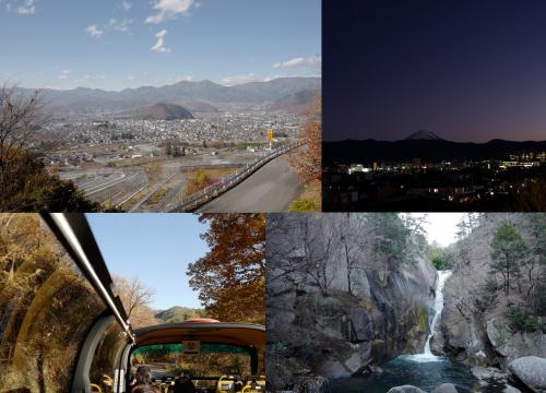 富士の絶景＆豪華な食事→オープントップバスからの眺望！2021年12月・湯村＆昇仙峡満喫の旅～