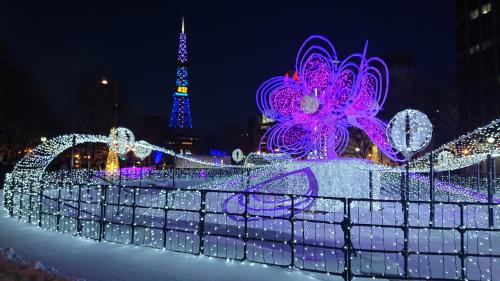 サッポロ冬割で大寒波の札幌観光　２