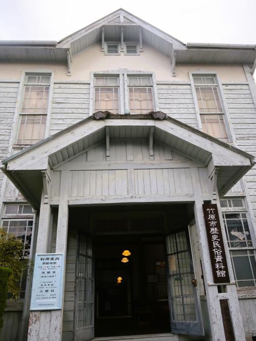 竹原-4　町並み保存センター（絵地図）・歴史民俗資料館　☆竹鶴政孝とリサ像