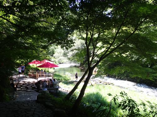 23年夏　北陸ツーリング　北前船の里資料館から蘇梁館・山中温泉鶴仙渓遊歩道へ行きました。