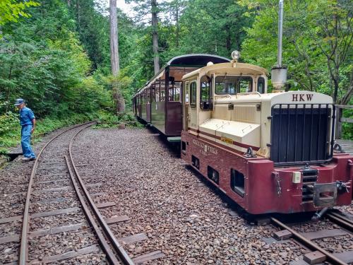 赤沢森林鉄道・トロッコ列車に乗っちゃお ♪