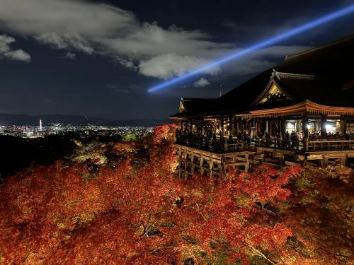 紅葉の京都（２）　～清水寺のライトアップと、南禅寺、永観堂、銀閣寺～