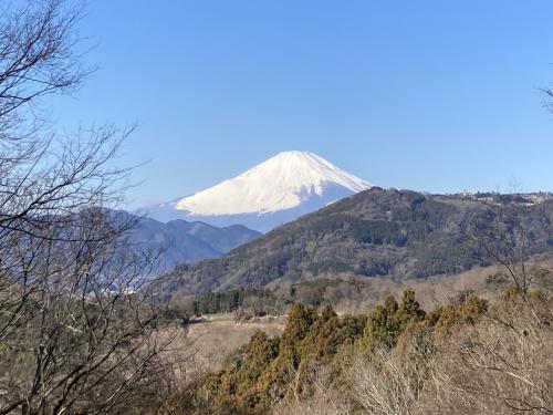 富士山を望む八国見山と高尾山、2時間半のハイキング