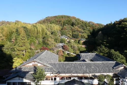 晩秋の紅葉と温泉旅♪　Vol.84 ☆伊豆長岡温泉「八の坊」：源泉かけ流し温泉風呂付き特別室♪