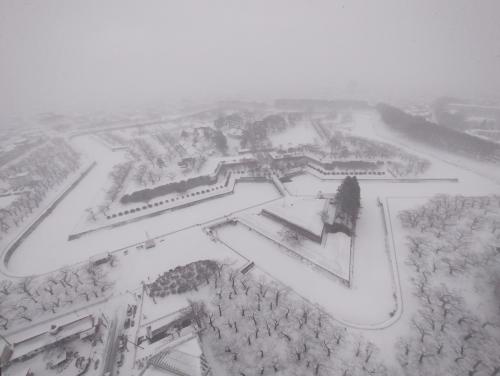 冬の北海道を1泊2日で満喫しに！？函館へ～2日目雪の五稜郭観光とラッキーピエロ再訪