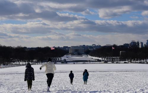 2024’1月　冬のアメリカ No.1　 雪景色のワシントンD.C