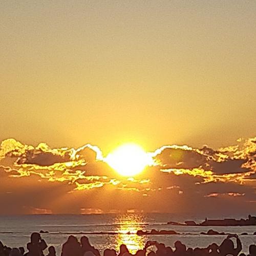 水平線から昇る初日の出が見たい