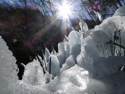 秩父の氷柱と三峰神社