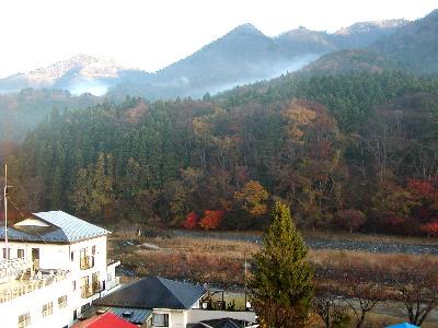 温泉と紅葉