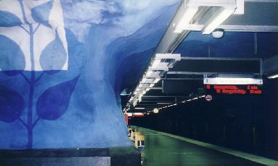 ストックホルムのアートな地下鉄