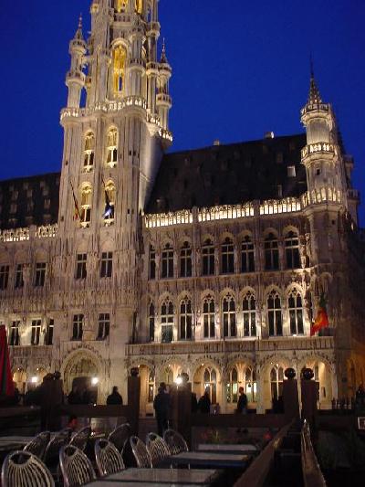 グランプラスの夜景