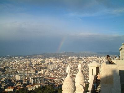 マルセイユにかかる虹