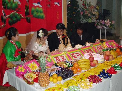 朝鮮族　同僚の結婚式