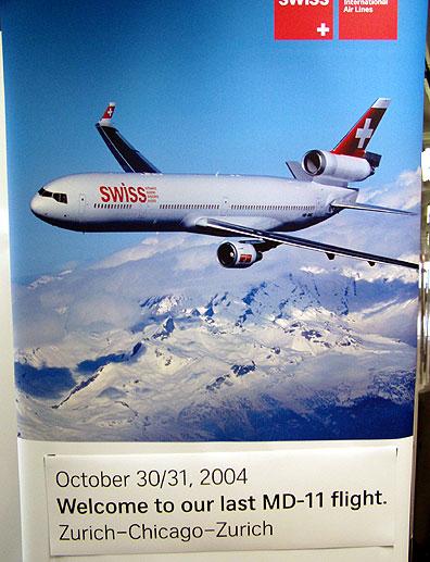 Swiss Last MD11 Flight