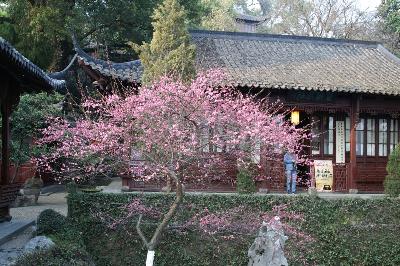 雪の黄山を登る