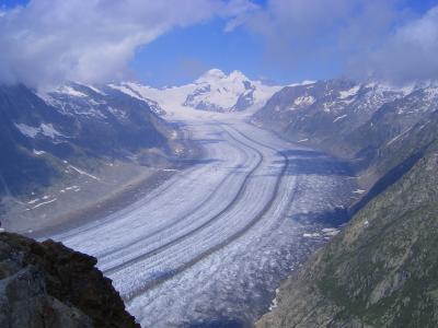 スイスドライブ＆ハイキング【2】(アレッチ氷河と峠ドライブ編）　2004年7月
