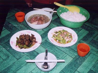 バケツでごはん♪っていうか洗面器でごはん（ミャンマー）