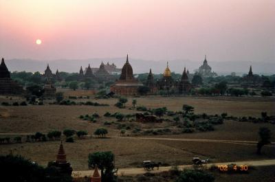 ミャンマー・・・?（バガン　大地を埋め尽くす仏塔）