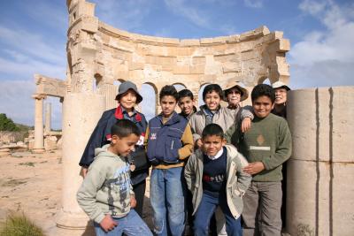  アフリカ地中海の道?レプティスマグナ遺跡?