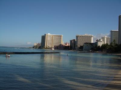ハワイ・レンタカーの旅【2】クヒオ・ビーチでのんびり朝の散歩