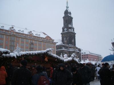 ドイツ旅行記2005(2)：ドレスデンのホワイトクリスマスマーケット