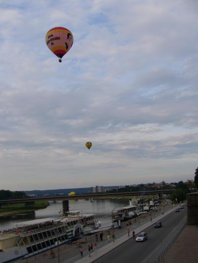 ドレスデンでの気球観光