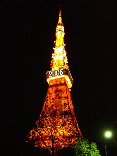 小学校の修学旅行以来の東京タワー　今度は夜景に感激！(2006の初旅行?)