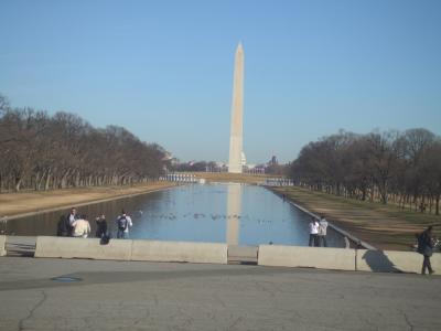 リンカーン記念館からの眺め