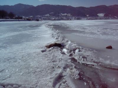 諏訪湖御神渡り