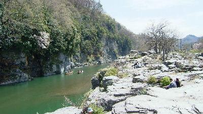 秩父・長瀞　桜を追いかけて　長瀞ライン下り