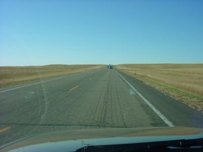 20031005 South Dakota: Road from Pierre to Badlands National Park