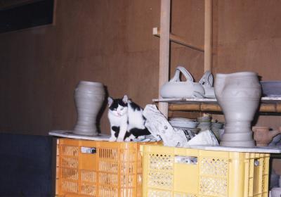 陶芸家の友人を訪ねて。