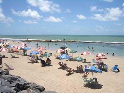 レシフェのボア･ビアジェン・ビーチを堪能