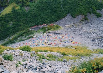 北アルプス、北穂高岳、奥穂高岳