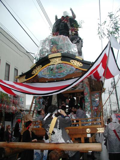 久喜提燈祭り「天王様」の最終日は雨