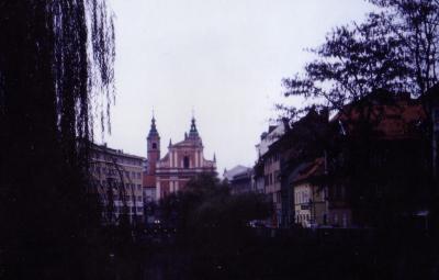 電車でリュブリアーナ