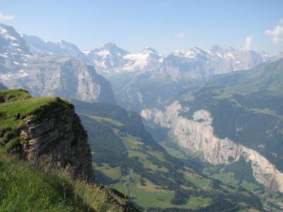 スイスアルプス絶景ハイキング　その３３ミューレン～メンリッヒェン