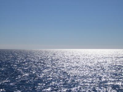 輝く空と海（エーゲ海）