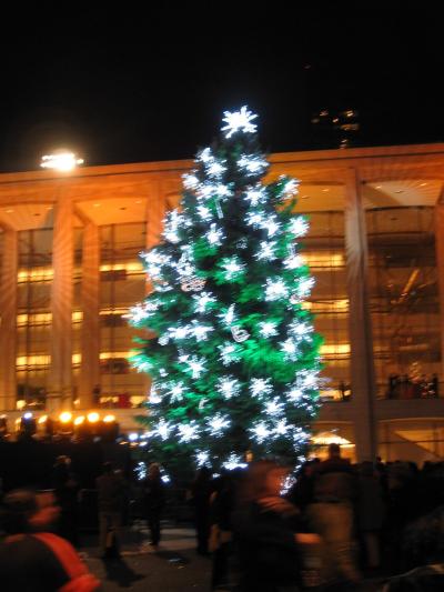 リンカーンセンターのクリスマスツリー